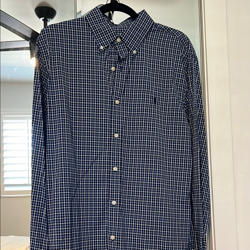 Polo by Ralph Lauren Blue Dress Shirt Classic Style